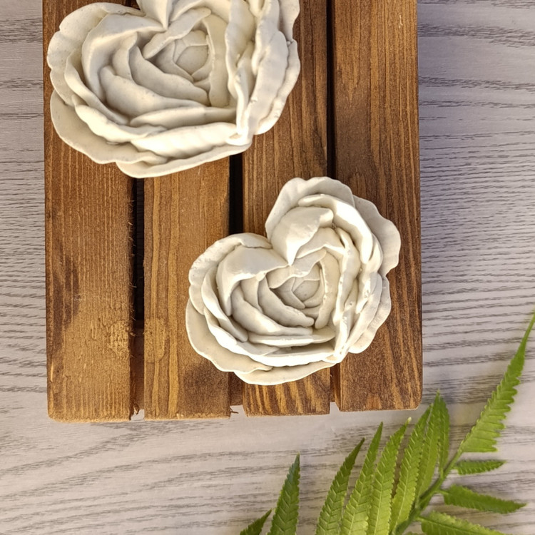 قالب گل رز پیونی قلبی کوچک